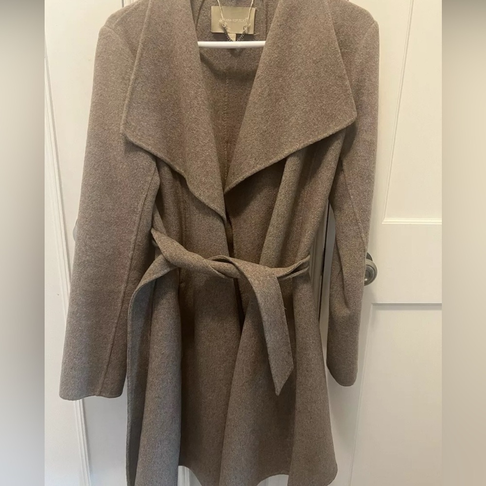 Banana Republic Knee Length brown fall coat